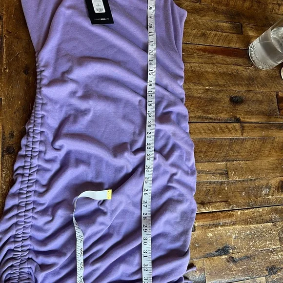 Fashion Nova Lilac One-Shoulder Dress - Picture 6 of 7